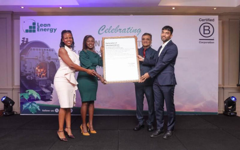 Kenya's Lean Energy Earns B Corp Status, Testing Whether Industrial Decarbonisation Can Scale Across Africa